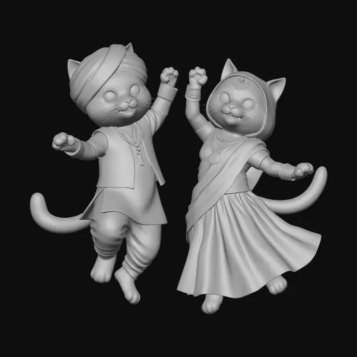 3D model for Holi Cats