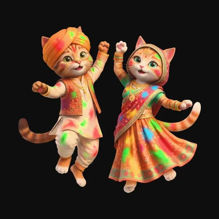 3D model for Holi Cats