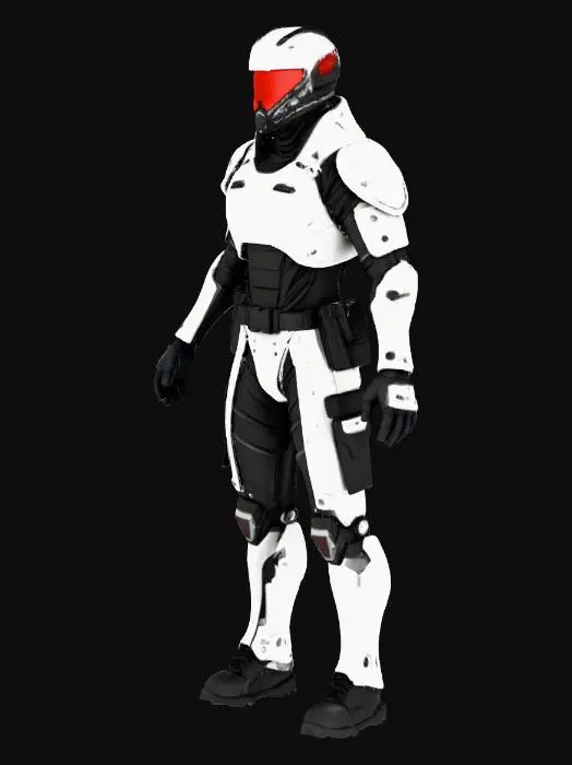 3D model for Futuristic Soldier