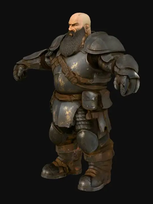 3D model for Warrior Guardian