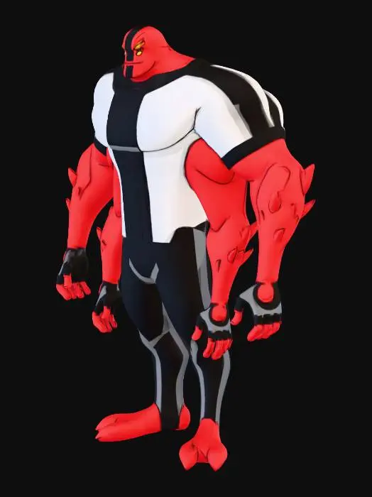 3D model for Four Arms Ben 10