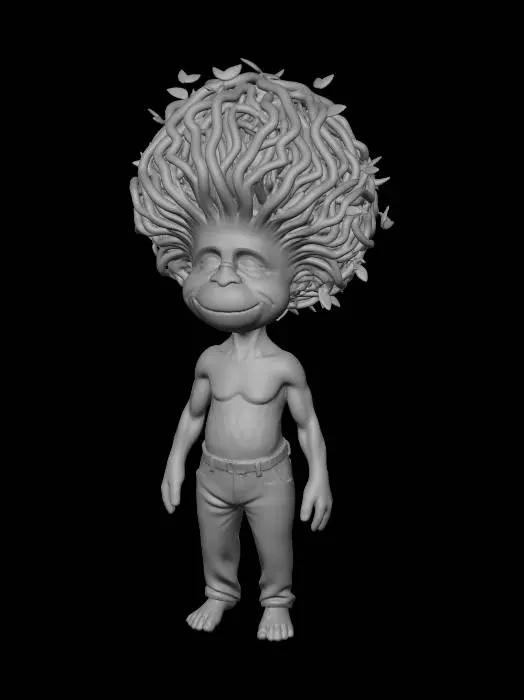 3D model for Forest Rock Star Character Sheet