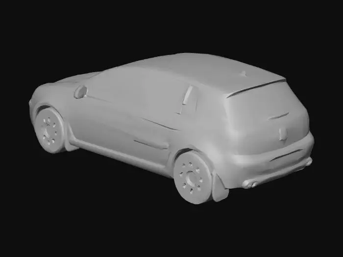 3D model for Volkswagen Hatchback in White