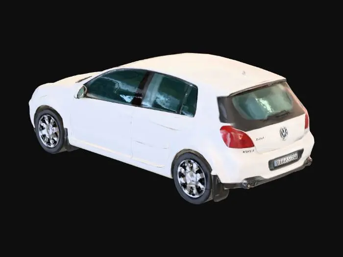 3D model for Volkswagen Hatchback in White