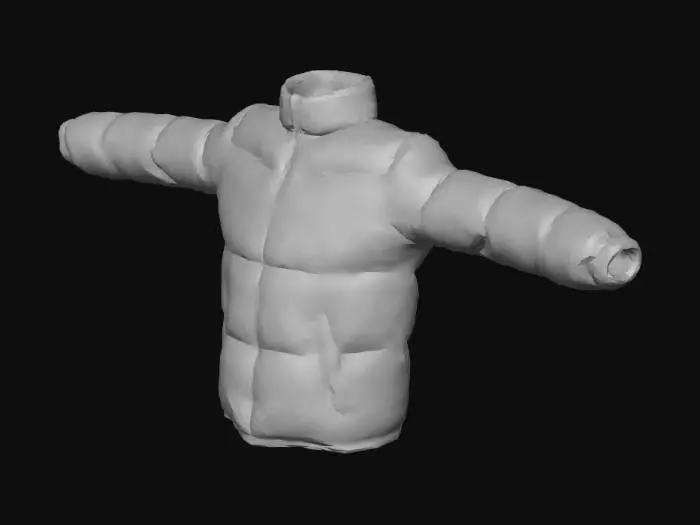 3D model for Puffer Jacket