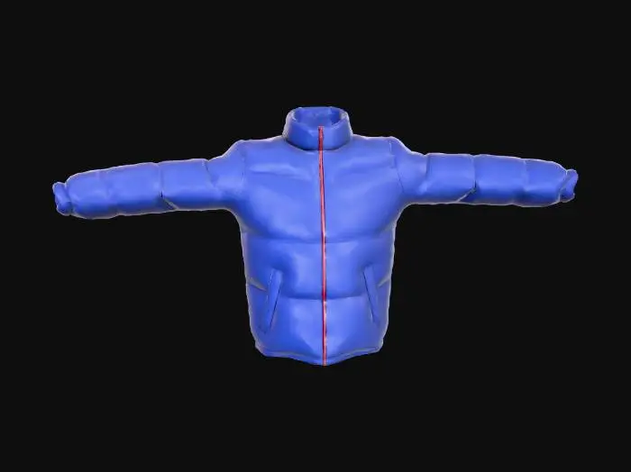 3D model for Puffer Jacket