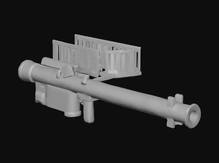 3D model for Long Barrel Rocket Launcher