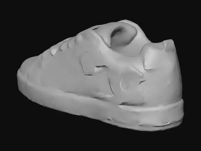 3D model for White DC High-Top Sneaker