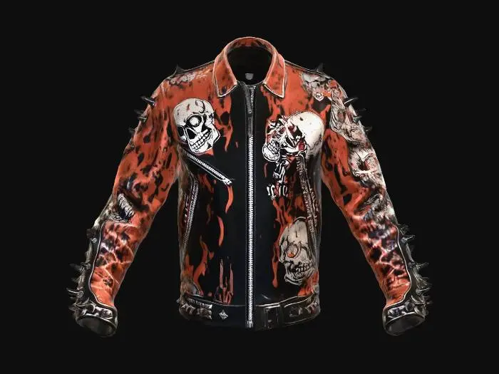 3D model for Skullstorm Leather Jacket