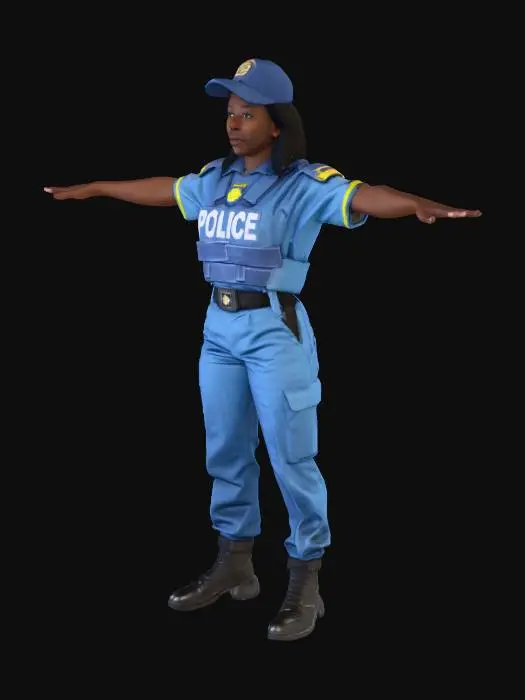 3D model for Police Officer Portrait