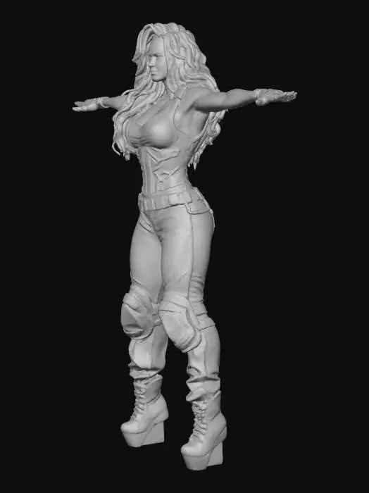 3D model for Tough girl