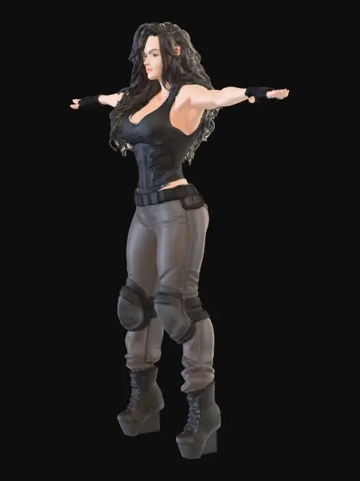 3D model for Tough girl