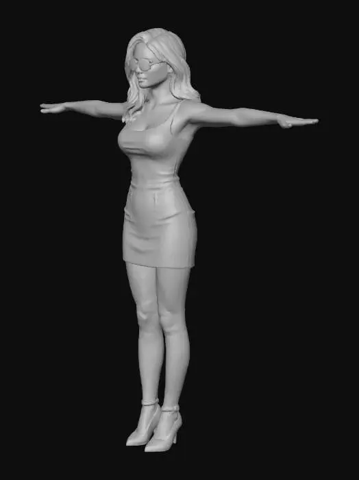 3D model for Fashion Pedestrian