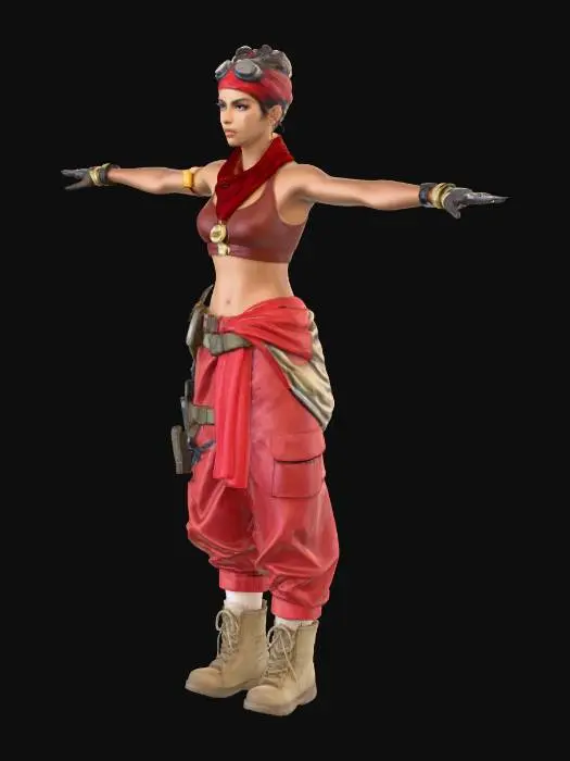 3D model for Rebel Adventurer (Remove Weapons)