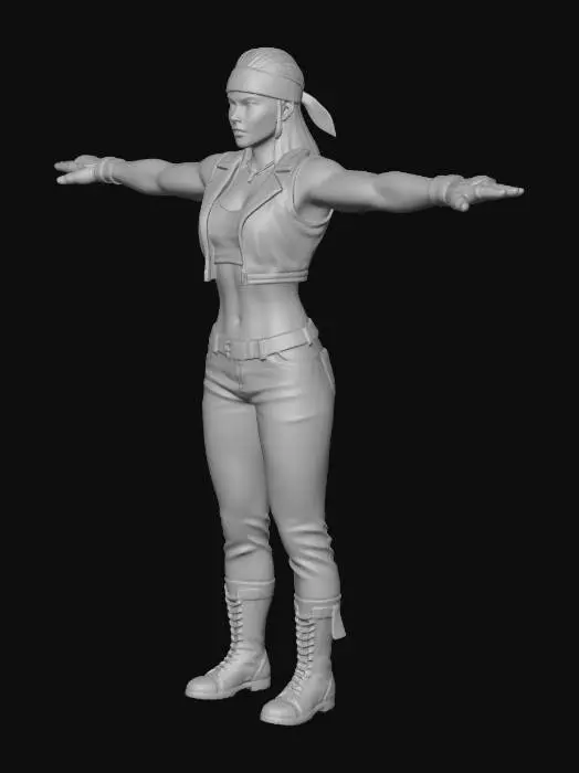 3D model for Warrior Stance