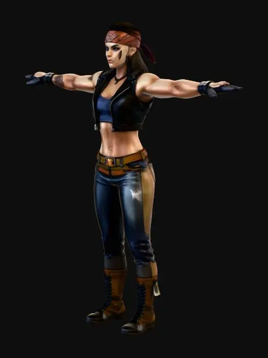 3D model for Warrior Stance