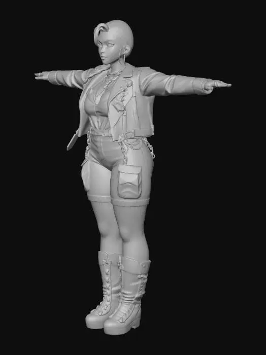 3D model for Biker in Chains