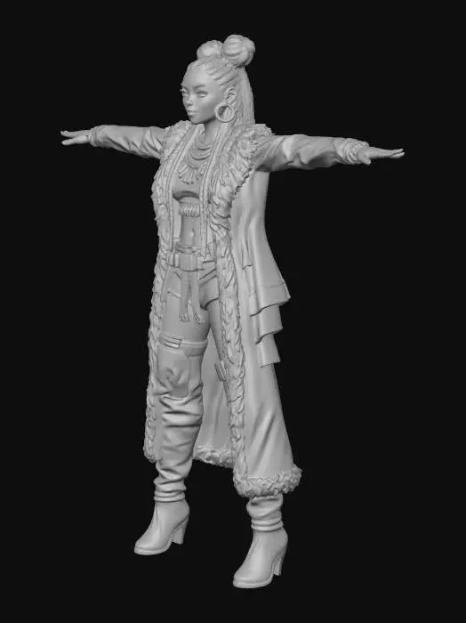 3D model for Urban Warrior Princess