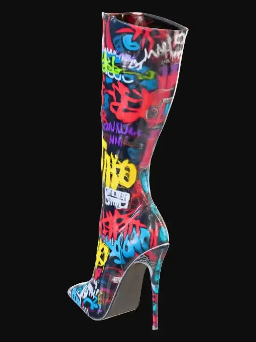 3D model for Graffiti Stiletto Boot