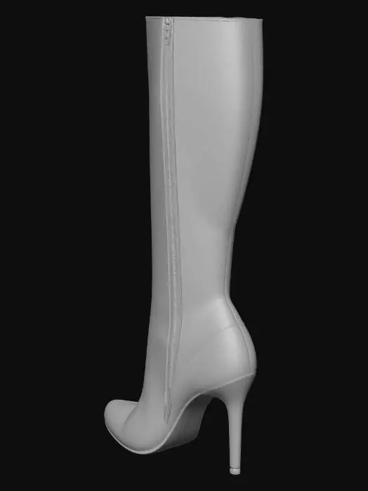 3D model for Sleek Black Stiletto Boot