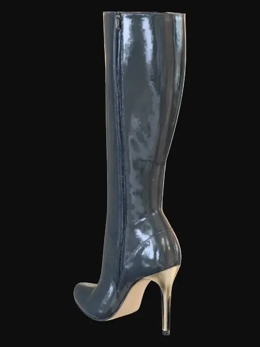 3D model for Sleek Black Stiletto Boot