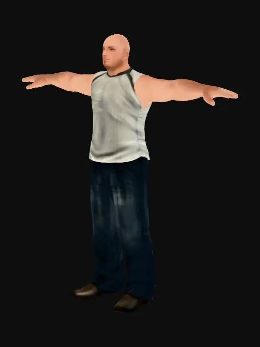 3D model for Concrete Alley Portrait