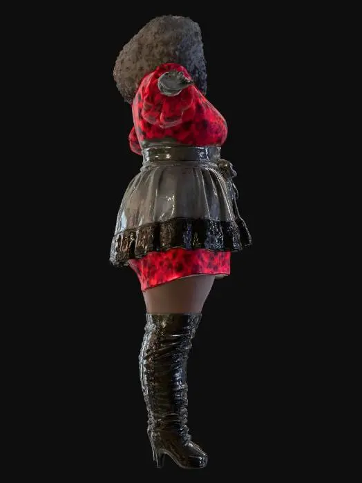 3D model for Crimson Leopard Diva