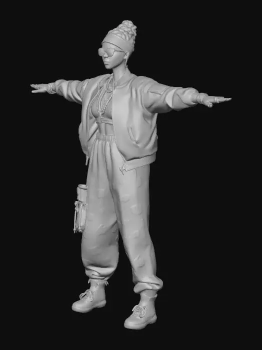 3D model for Urban Rebel in Pink