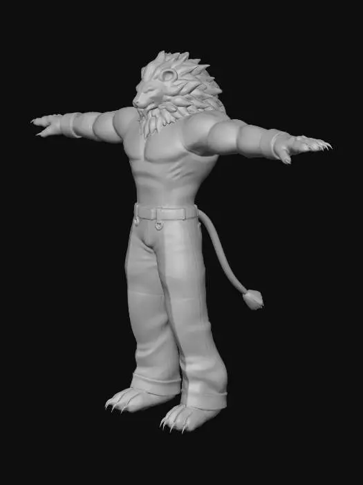 3D model for Werewolf Warrior