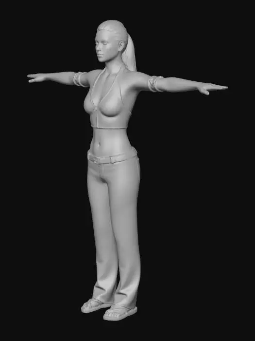 3D model for T-Pose Diva