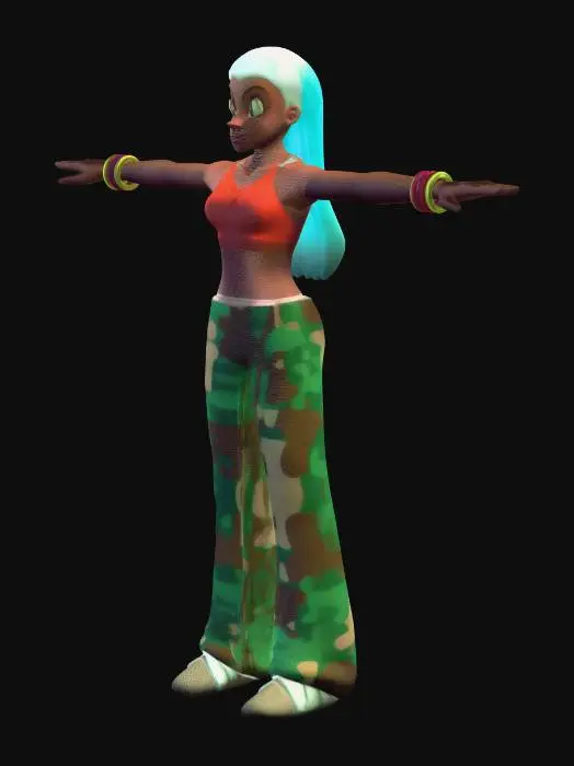 3D model for Camouflage Queen