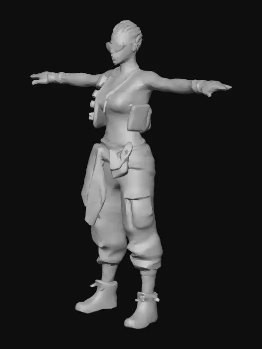 3D model for Neon Jungle Warrior