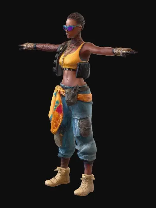 3D model for Neon Jungle Warrior