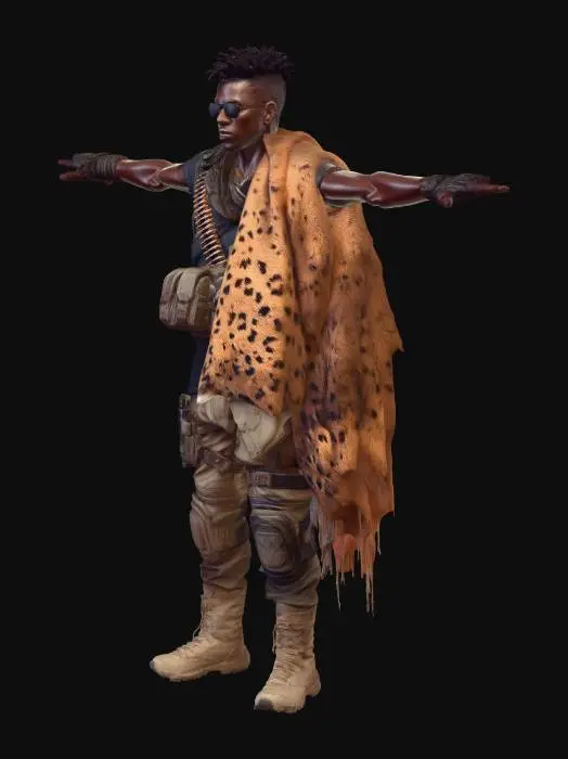 3D model for Leopard Cloak Commando (Remove weapons)
