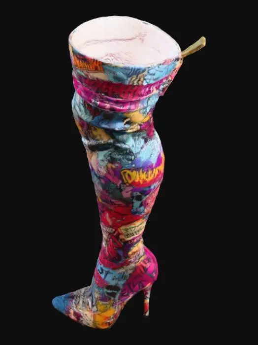 3D model for Pop Art Comic Boots