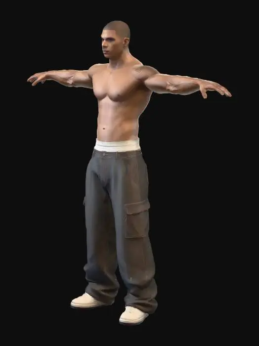 3D model for Open Arms Stance
