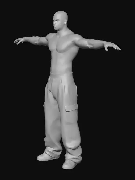 3D model for Open Arms Stance
