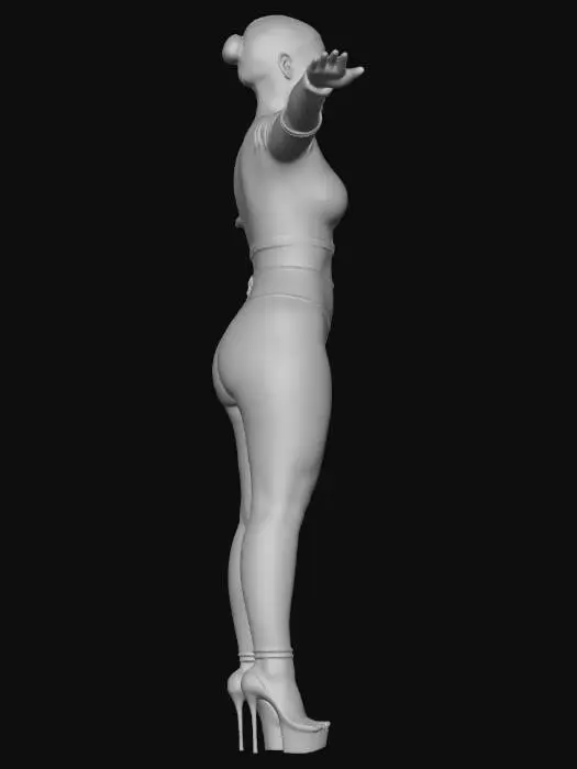 3D model for Effortless Pose in Mauve Leggings