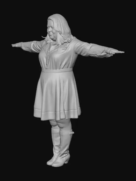 3D model for Confident in Pink and Olive