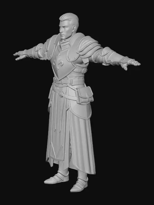 3D model for Azure Paladin