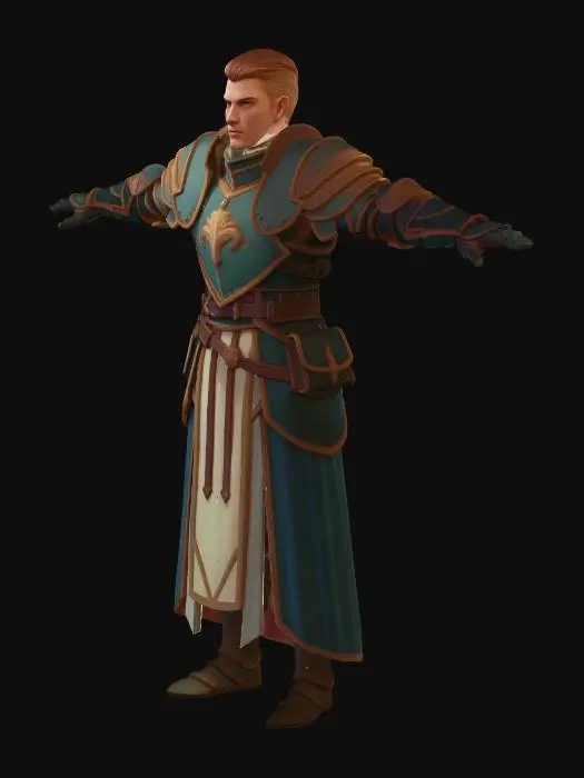 3D model for Azure Paladin