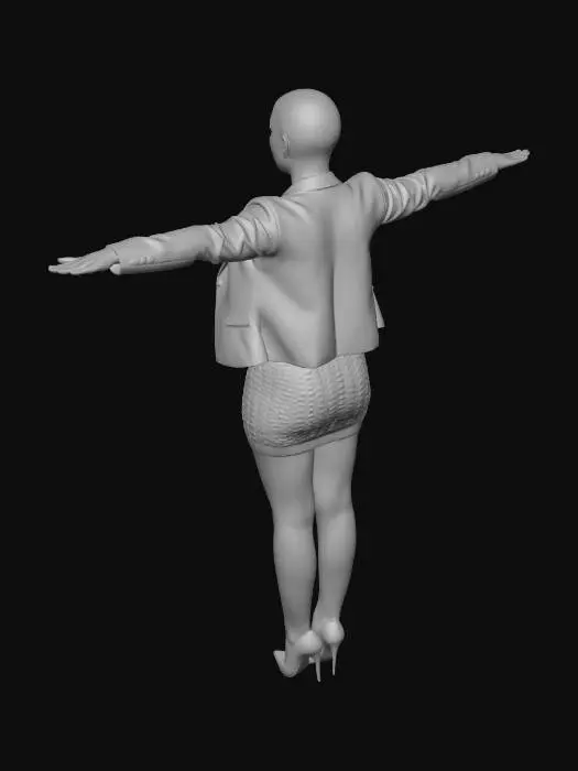 3D model for Houndstooth Glamour Pose