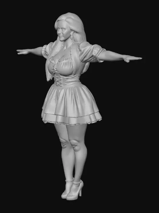 3D model for Midnight Bavarian Belle