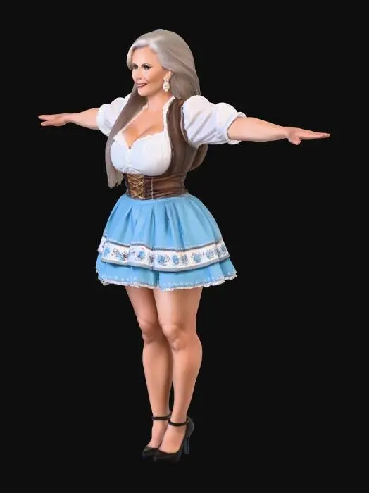 3D model for Midnight Bavarian Belle