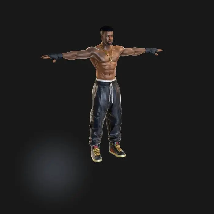 3D model for Strength and Style , five fingers on each hand