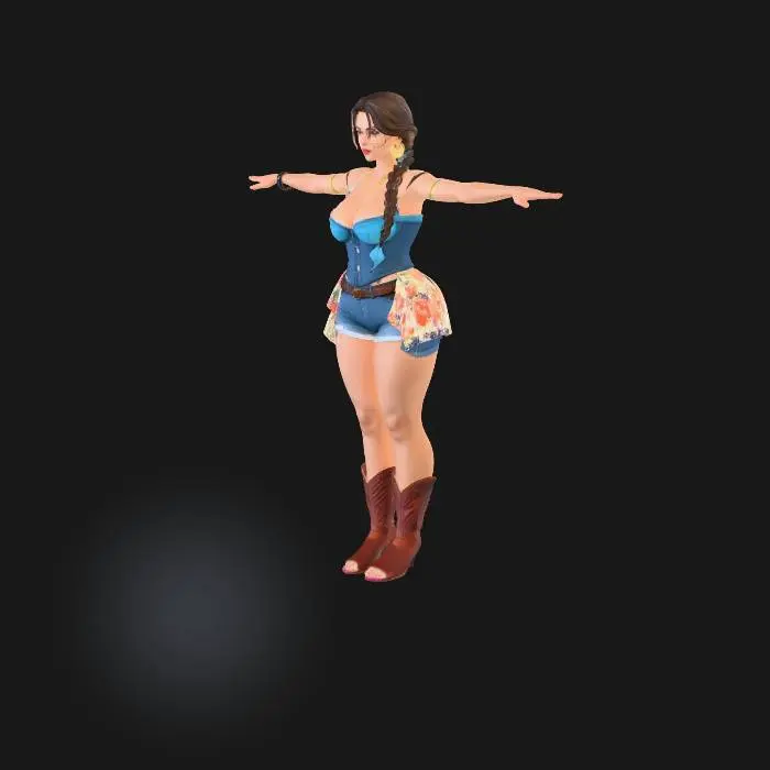 3D model for Cowgirl Chic