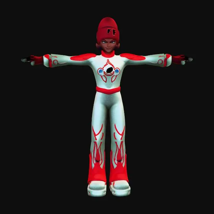 3D model for Crimson Astro Runner