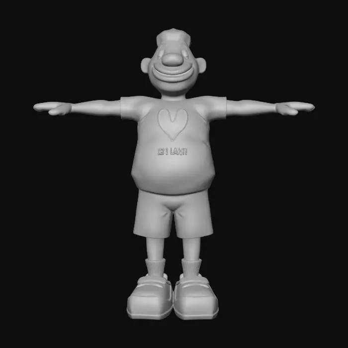 3D model for Sunny Orange Mascot
