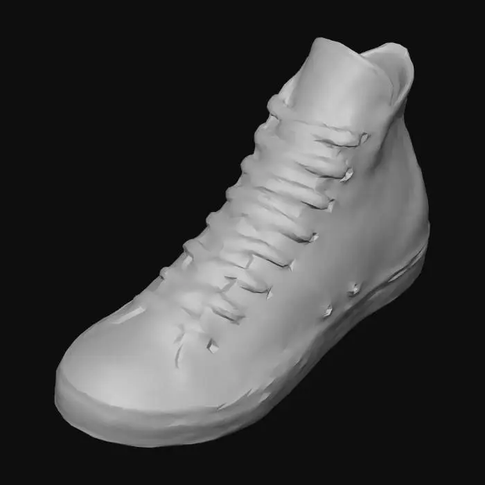 3D model for Black Chuck Taylor All Star High-Top