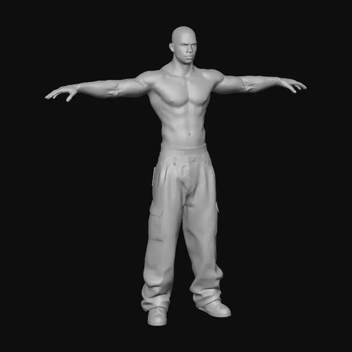 3D model for Open Arms Stance